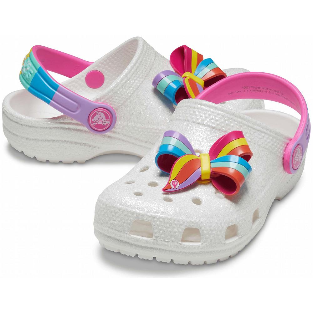White Girls' Crocs Fun Lab JoJo Siwa Clogs | NZ 1487TCEV
